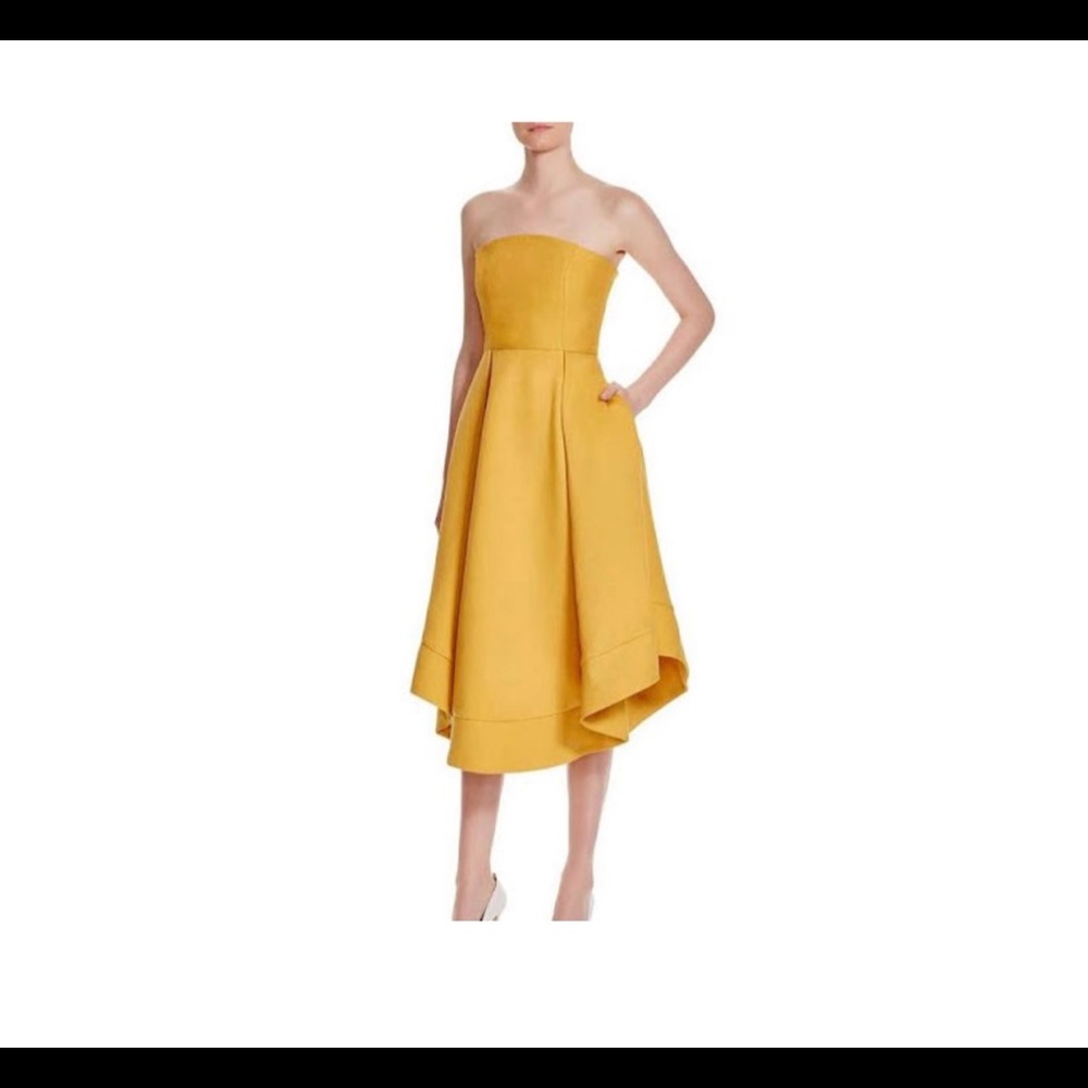 C/MEO, Stunning yellow strapless